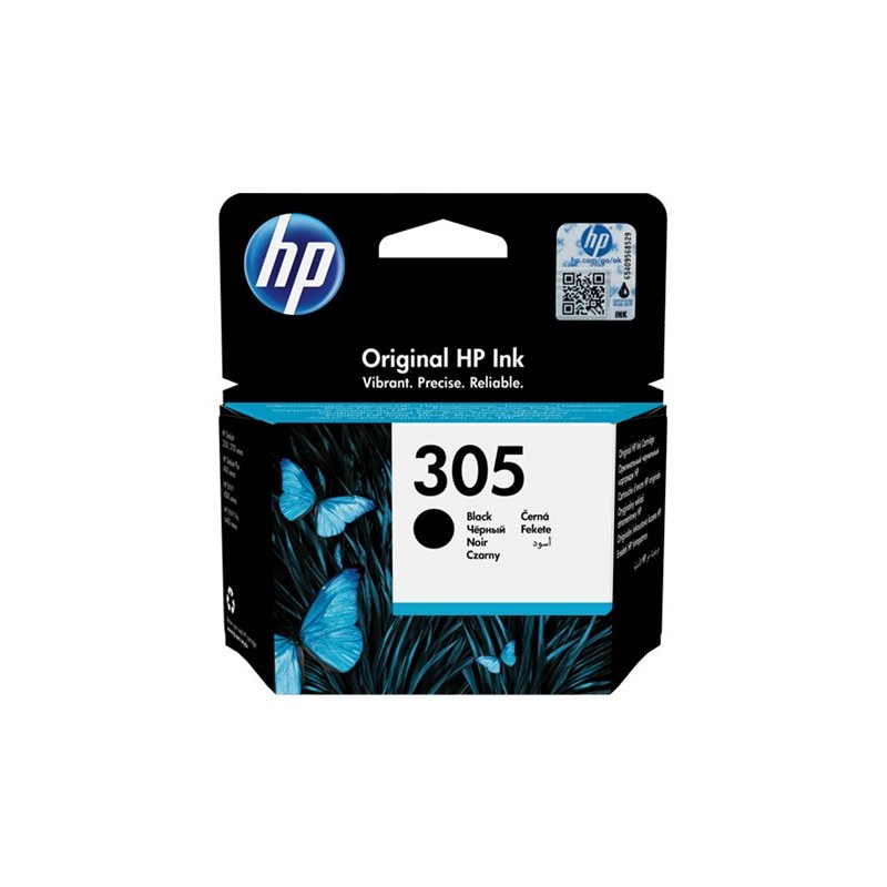 HP 305 Preto Tinta Original - 3YM61AE