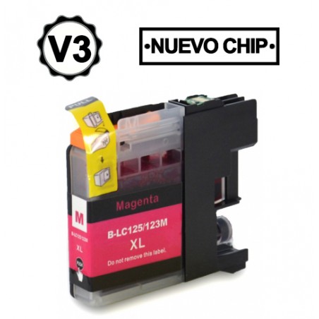 Brother LC123XL/LC121XL Magenta Cartucho de Tinta Generico