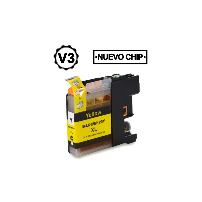 Brother LC123XL/LC121XL Amarillo Cartucho de Tinta Generico