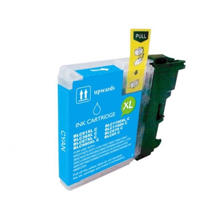 Brother LC980XL/LC1100XL/LC985XL Cyan Cartucho de Tinta Generico