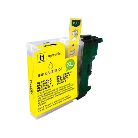 Brother LC980XL/LC1100XL/LC985XL Amarelo Cartucho de Tinta Generico